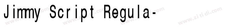 Jimmy Script Regula字体转换